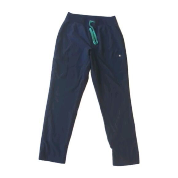 FIGS Yola FREEx Lined Scrub Pants Women Bottoms Medical Uniform Navy Blue M - Picture 1 of 12